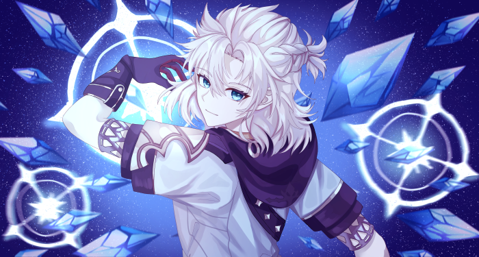 Albedo from Genshin Impact with ice crystals