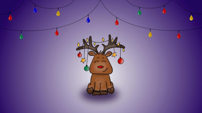 Christmas Reindeer with Lights