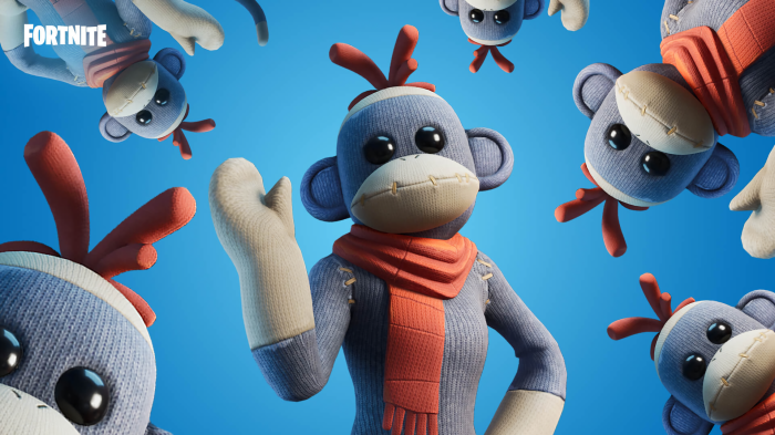 Fortnite Sock Monkey characters