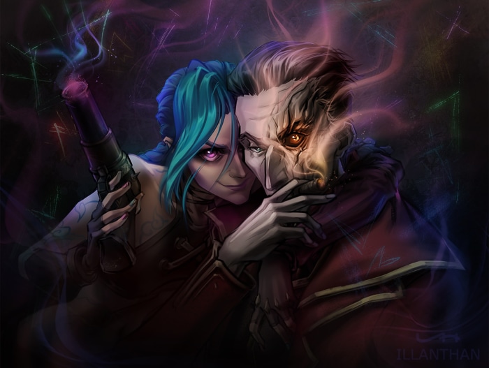 Jinx and Silco from Arcane