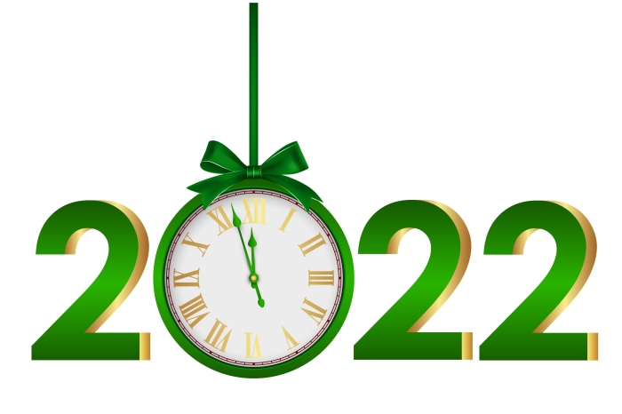New Year 2022 Clock 4K