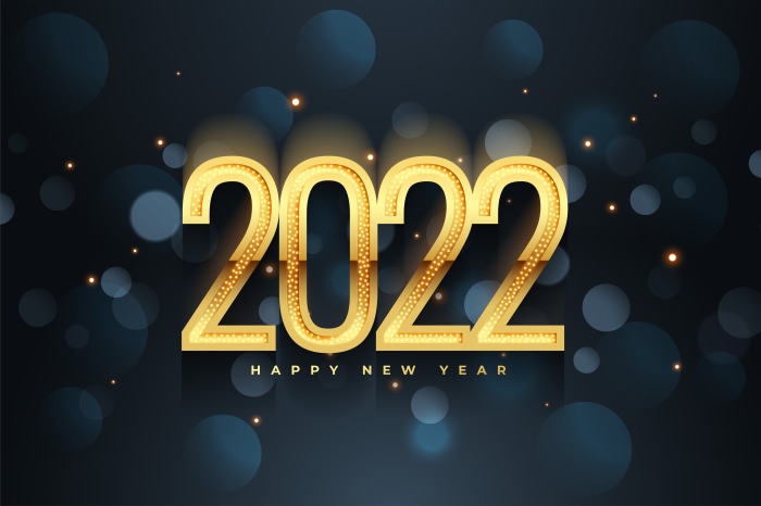 Happy New Year 2022 4K