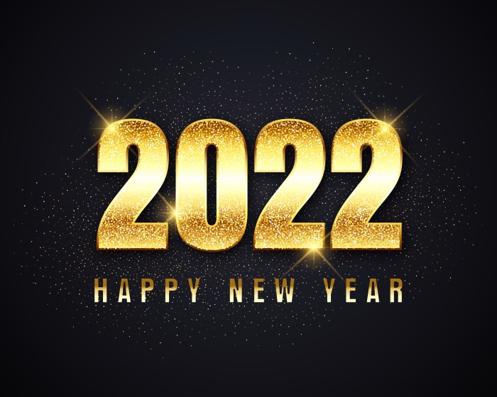 Happy New Year 2022 Golden Text