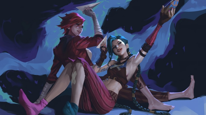 Jinx and Vi from Arcane 4K