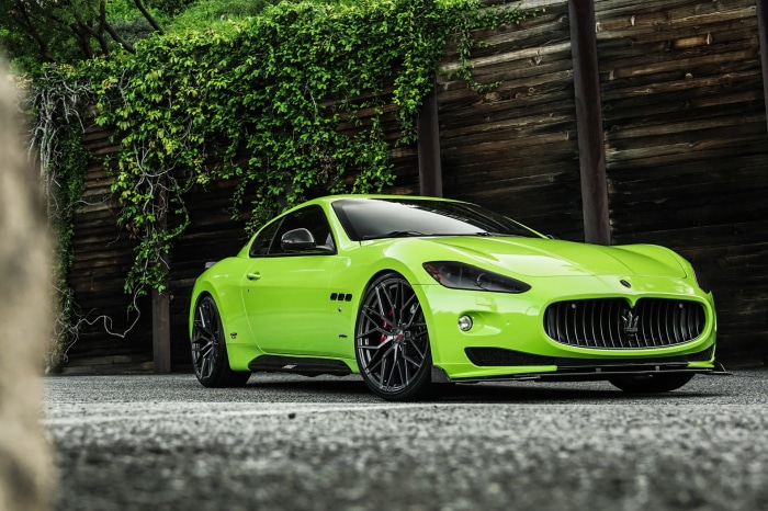 Lime Green Maserati GranTurismo Sports Car