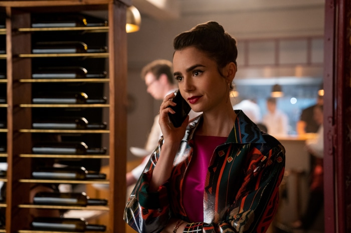 Emily in Paris: Lily Collins on Phone