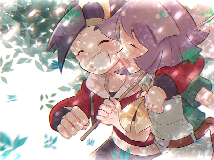 Gold and Bugsy from Pokémon Gold and Silver