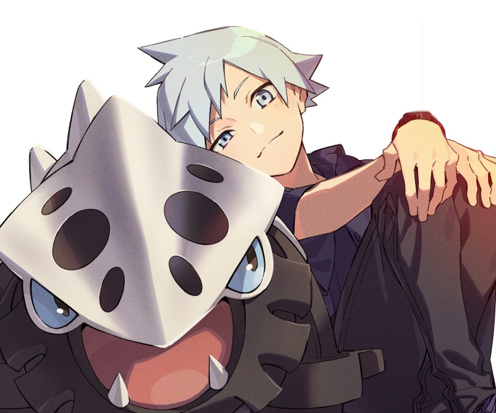 Steven Stone with Lairon from Pokémon