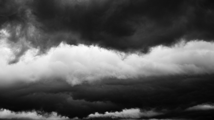 Stormy Monochrome Clouds 4K