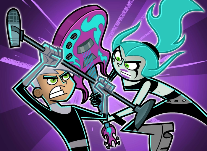 Danny Fenton and Ember McLain from Danny Phantom