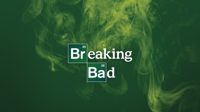 Breaking Bad logo with smoke