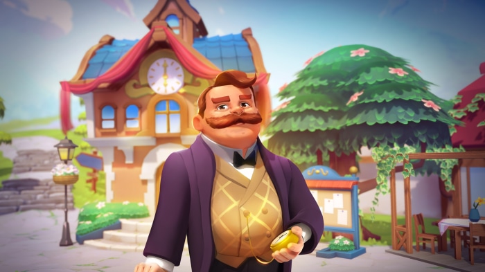Man with mustache and pocket watch in Big Farm: Story