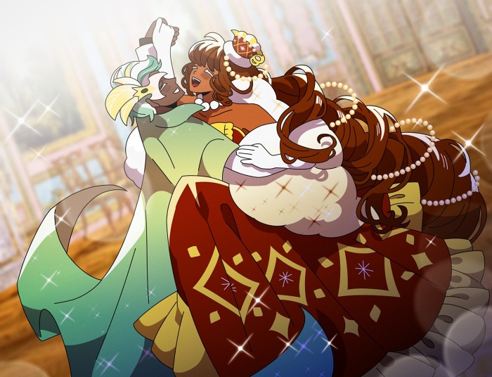 Cocoa Cookie and Mint Choco Cookie from Cookie Run: Kingdom