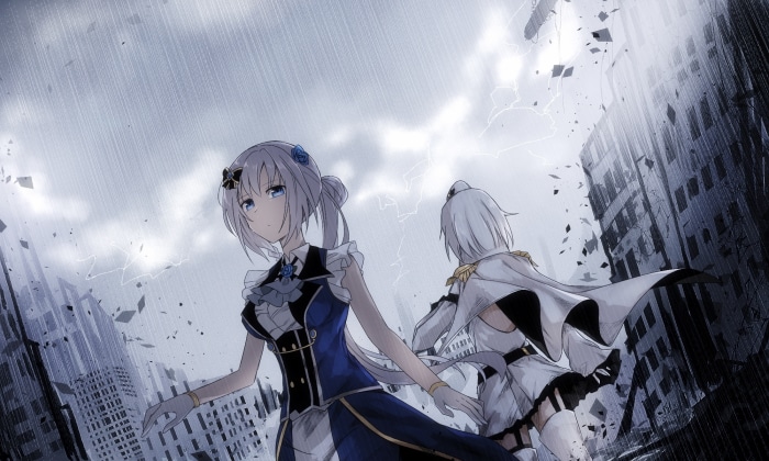 Mitama Yakumo and Kanagi Izumi from Magia Record