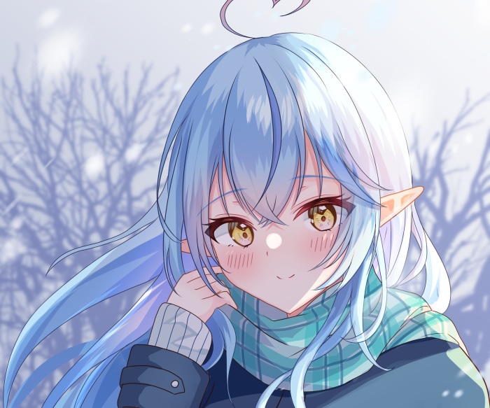 Yukihana Lamy from Hololive in winter