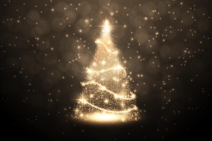 Sparkling Christmas Tree with Lights