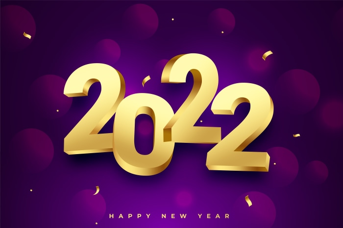 Happy New Year 2022 4K