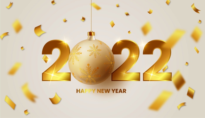Happy New Year 2022 4K
