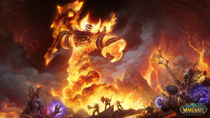 Ragnaros the Firelord from World of Warcraft Classic 4K