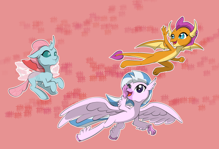 Silverstream, Ocellus, and Smolder from My Little Pony