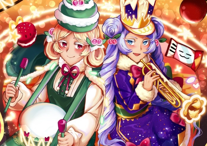 Macaron Cookie and Castanets Cookie from Cookie Run