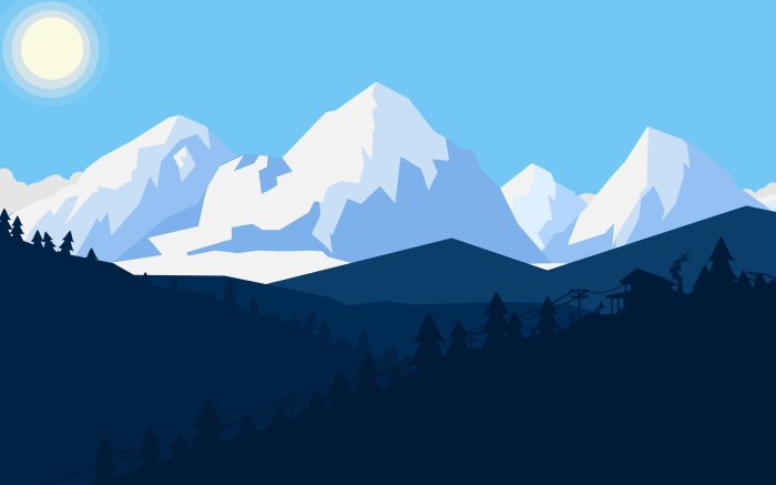 Artistic Mountain Landscape 4K