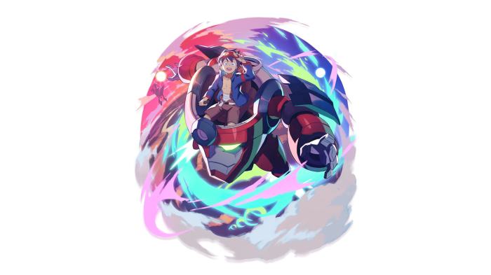 Simon and Mecha from Tengen Toppa Gurren Lagann