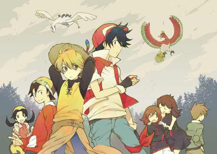 Pokémon characters with Lugia and Ho-Oh