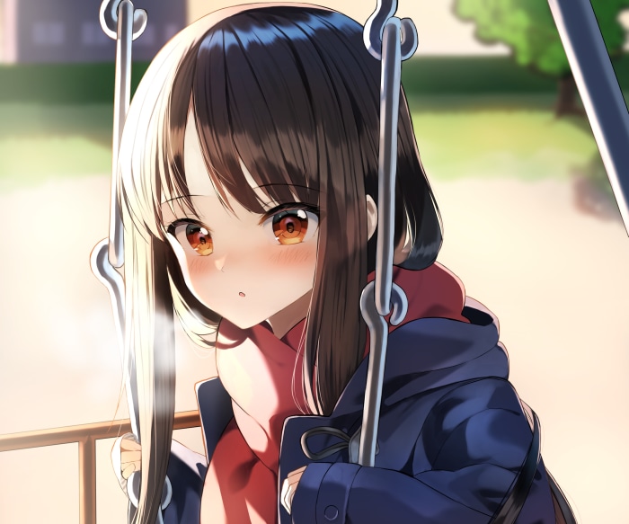Girl on a swing