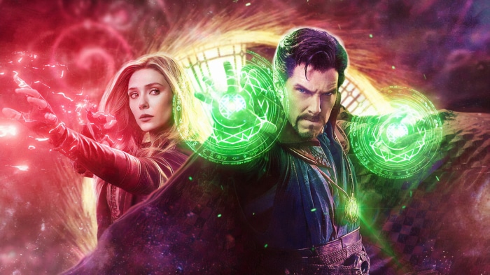Doctor Strange and Wanda Maximoff from Doctor Strange In The Multiverse Of Madness 4K