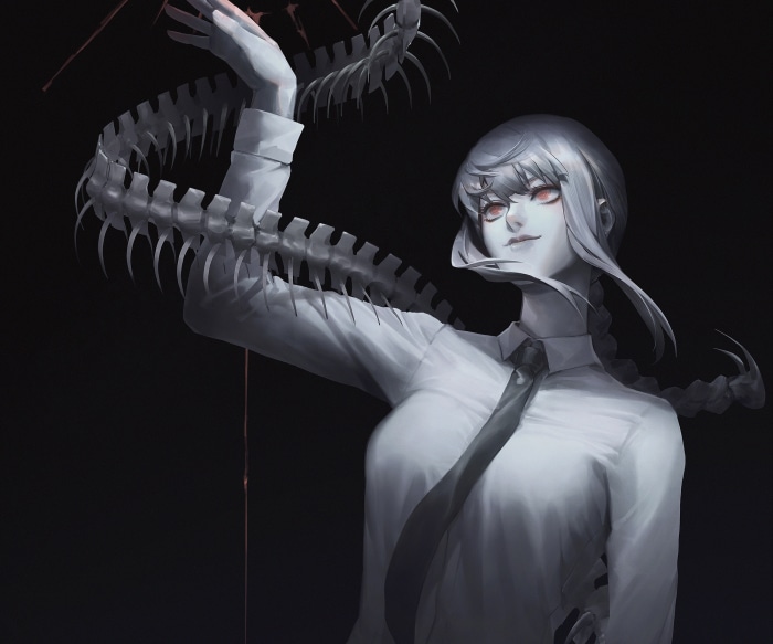 Makima from Chainsaw Man with skeletal arm