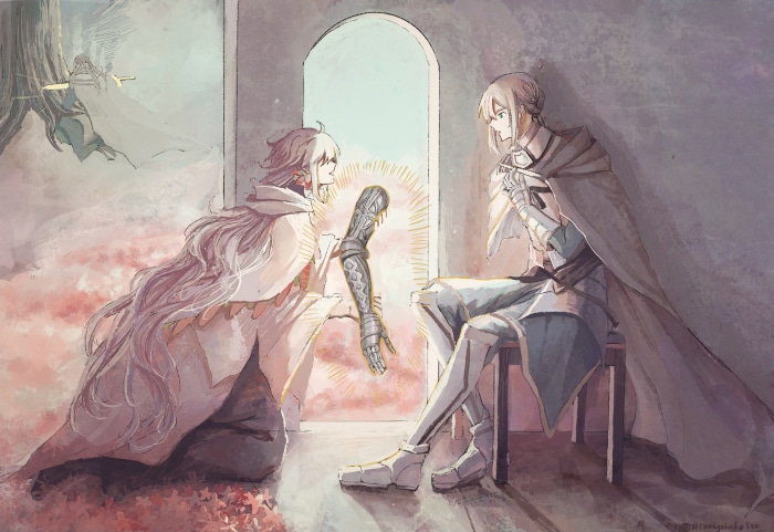 Bedivere and Merlin from Fate/Grand Order