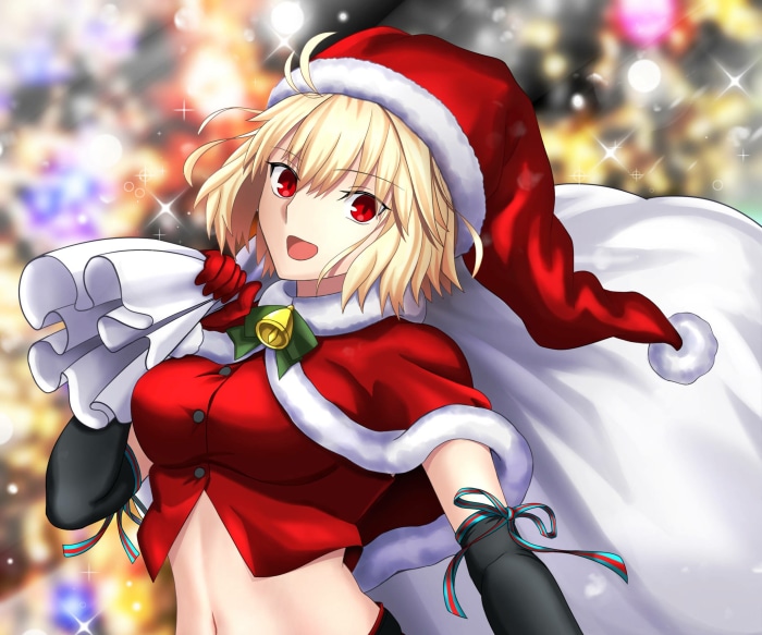 Arcueid Brunestud from Tsukihime in Santa Outfit