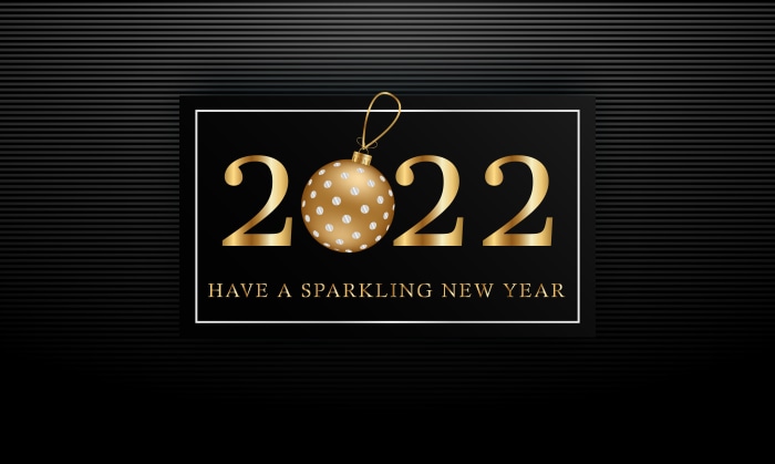 2022 New Year Greeting with Ornament