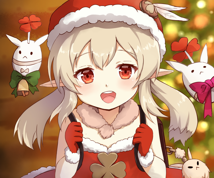 Klee from Genshin Impact in Christmas Outfit