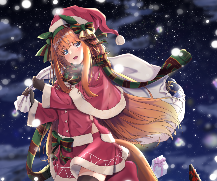 Silence Suzuka from Uma Musume: Pretty Derby in Christmas outfit