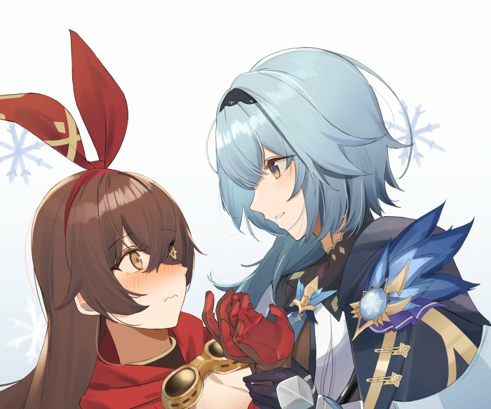 Amber and Eula from Genshin Impact
