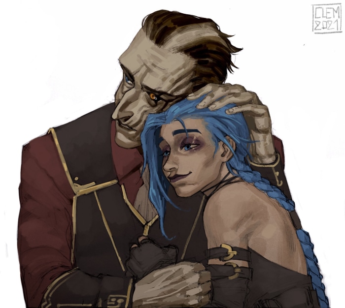 Jinx and Silco from Arcane