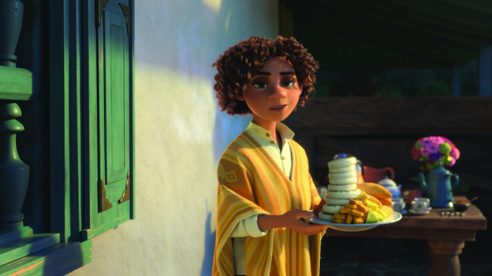 Camilo Madrigal from Encanto holding a plate of food