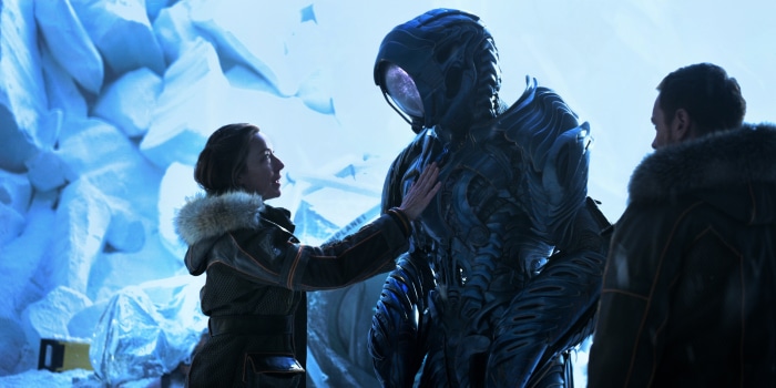 Maureen Robinson and Robot from Lost in Space