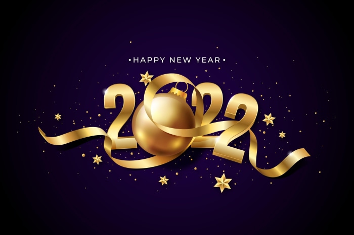 Happy New Year 2022 Golden Celebration