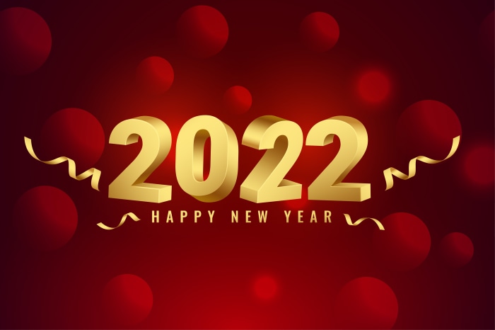 Happy New Year 2022 4K