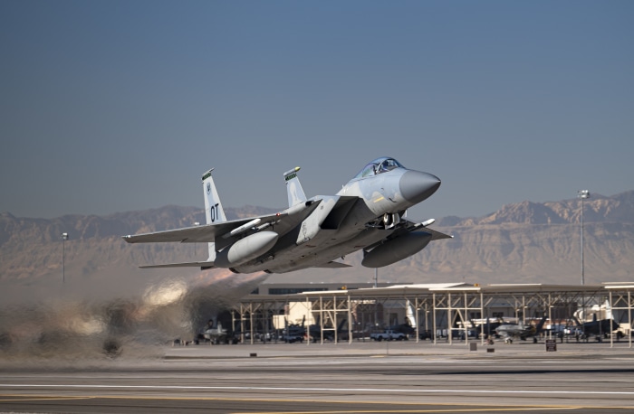 McDonnell Douglas F-15 Eagle taking off