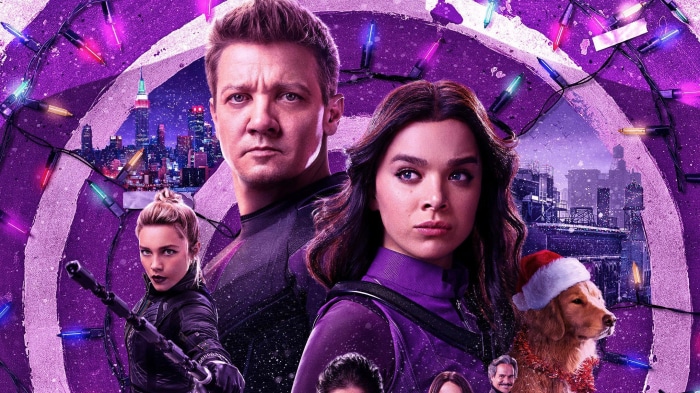 Hawkeye: Clint Barton, Kate Bishop, Yelena Belova, Lucky the Pizza Dog