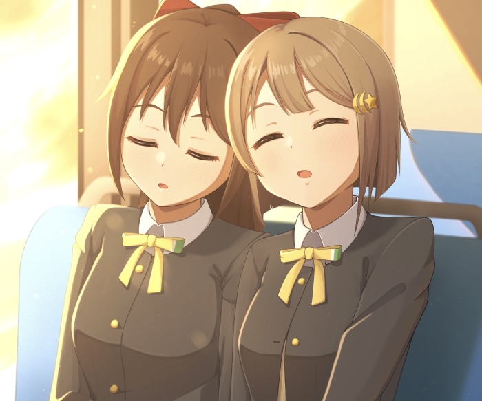 Kasumi Nakasu and Shizuku Osaka from Love Live! Nijigasaki High School Idol Club