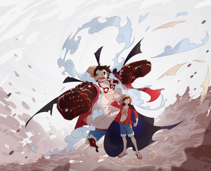 Monkey D. Luffy in Gear Fourth from One Piece 4K
