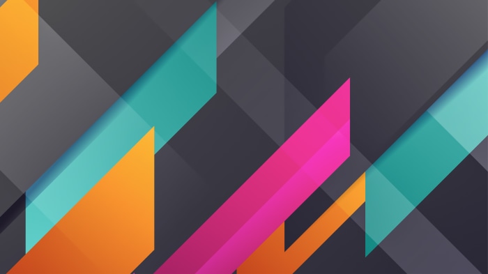 Abstract geometric shapes with vibrant colors