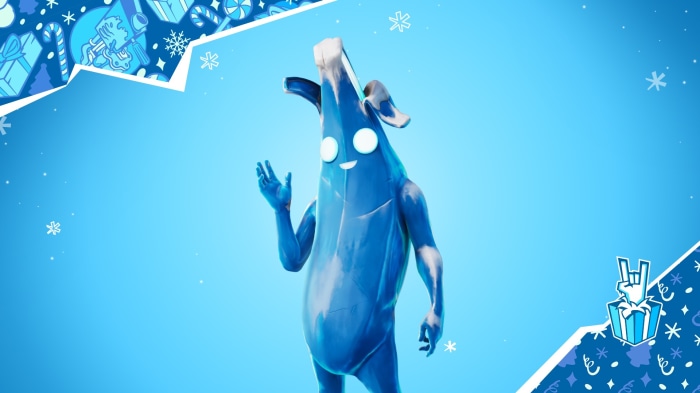 Frozen Peely from Fortnite