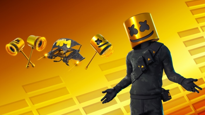 Marshmello from Fortnite Golden Set