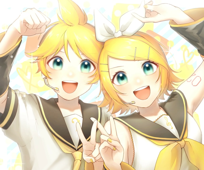 Rin and Len Kagamine from Vocaloid 4K